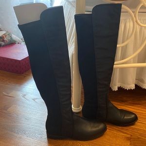 Forever 21 knee high black boots